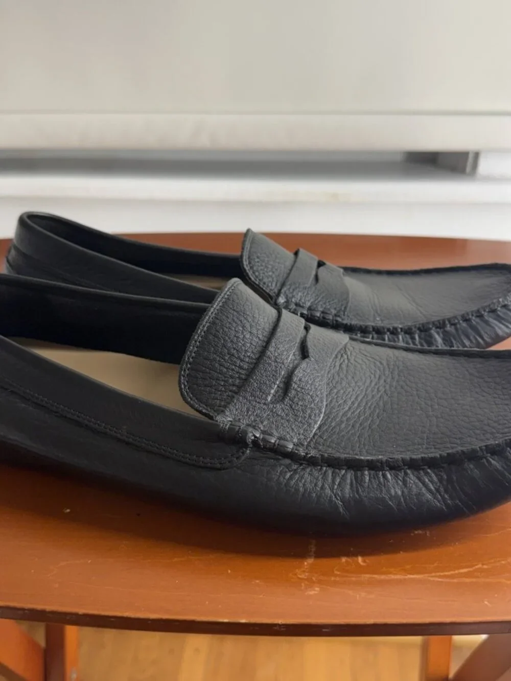 Lacoste Concour Driving Style Loafer Black, 12 Softest Leather Very Nice